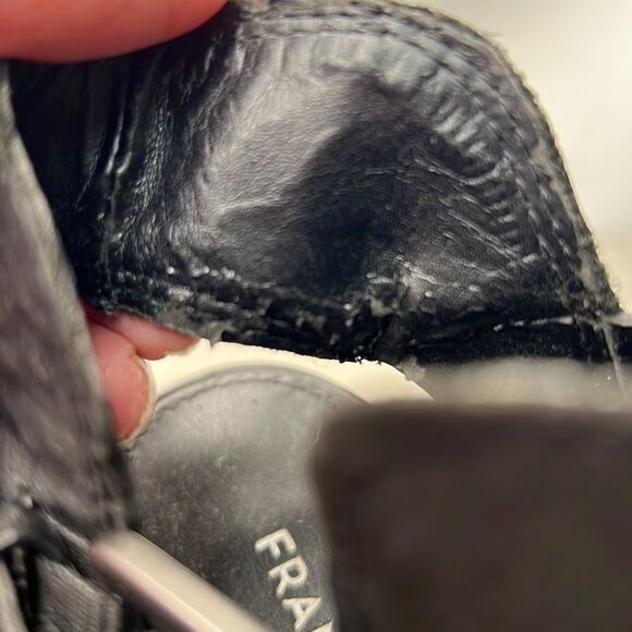 Franco Sarto Black Suede Open toe heeled booties size 9.5 - Picture 8 of 12